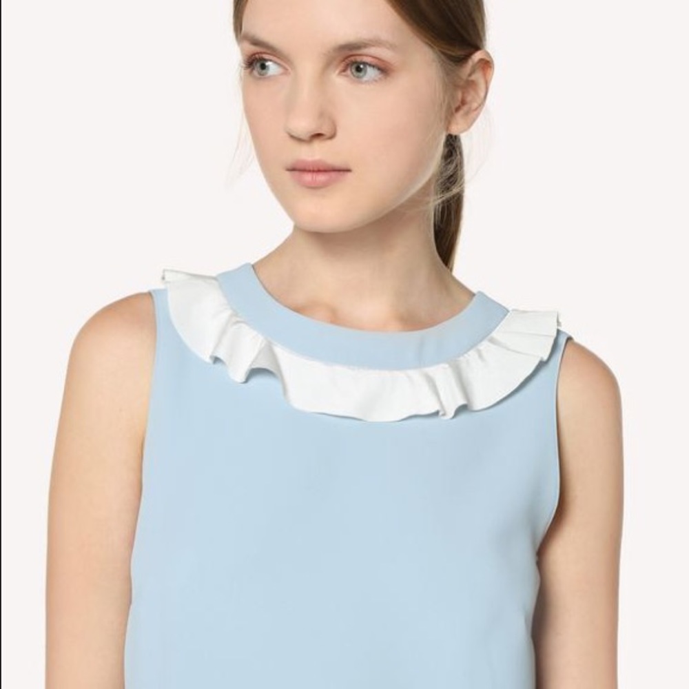 Red Valentino ruffle dress